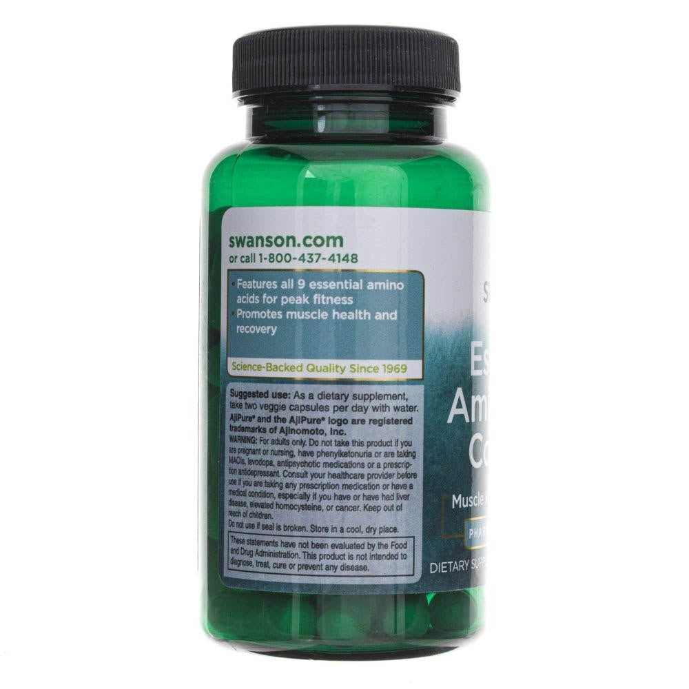 SWANSON AjiPure® 9 neaizvietojamo aminoskābju komplekss – 60 kapsulas