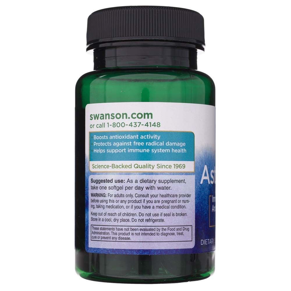 SWANSON astaksantīns 4 mg – 60 kapsulas