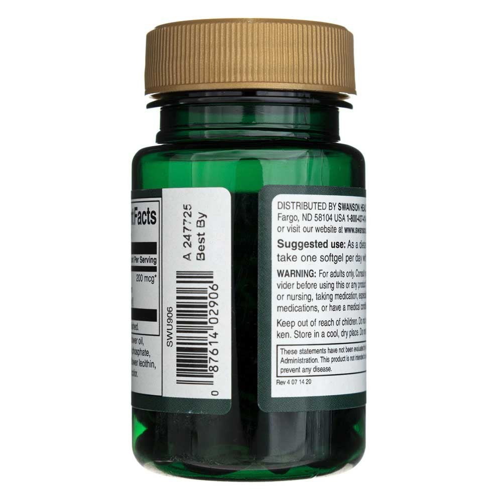 SWANSON vitamīns K2 200 mkg – 30 kapsulas