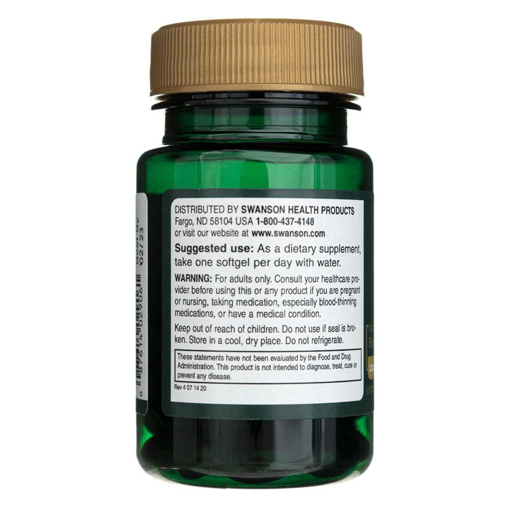 SWANSON vitamīns K2 200 mkg – 30 kapsulas