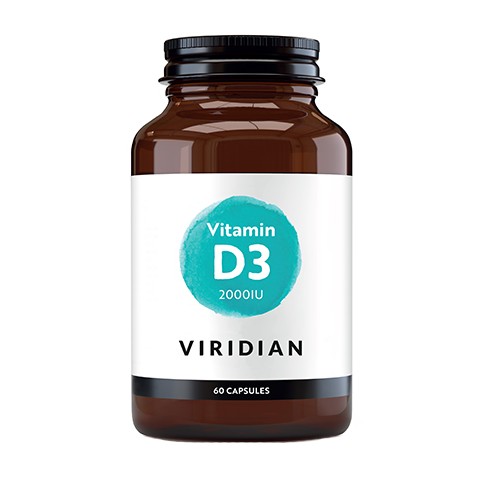 VIRIDIAN D3 vitamīns 2000SV - 60 kapsulas